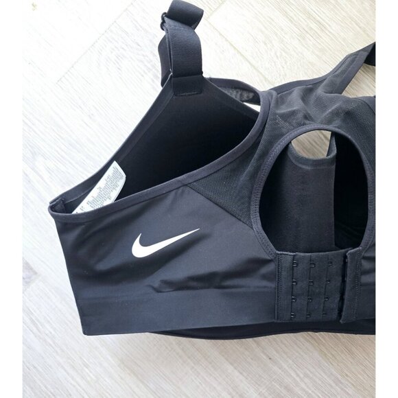 Nike Rival Dri Fit Black Racerback Wireless Molded High Impact Sports Bra 44F - Picture 7 of 12